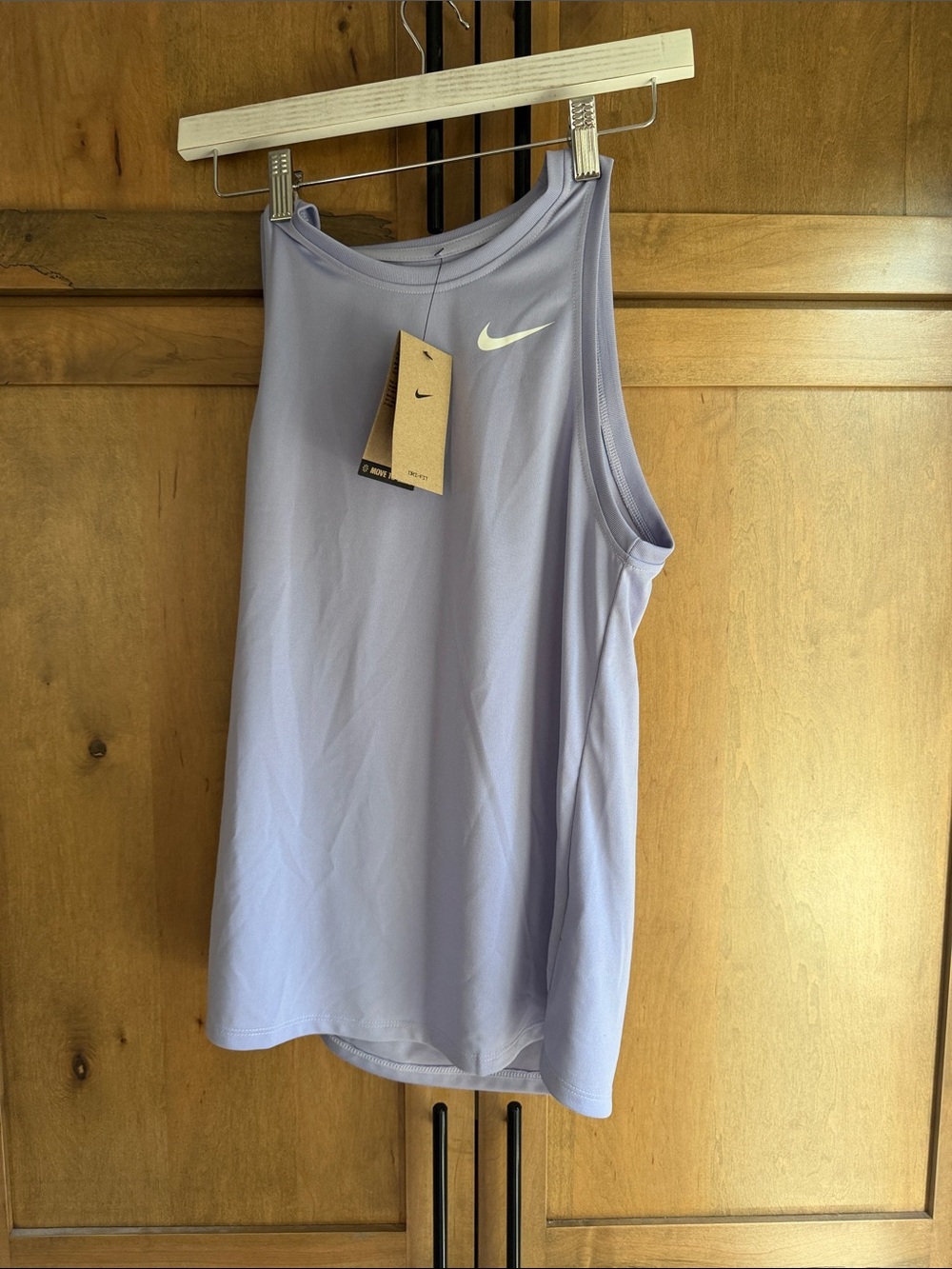 Nike Lilac Performance Tank with White Swoosh
